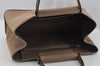 Authentic HERMES Cabag GM 2Way Shoulder Hand Tote Bag Canvas Brown 7130I