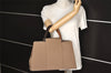 Authentic HERMES Cabag GM 2Way Shoulder Hand Tote Bag Canvas Brown 7130I