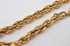 Authentic GIVENCHY Vintage Chain Bracelet Bear Motif Gold Tone 7132K