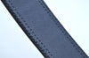 Authentic Christian Dior Trotter Belt Canvas Leather :24-26.4" Blue 7133H