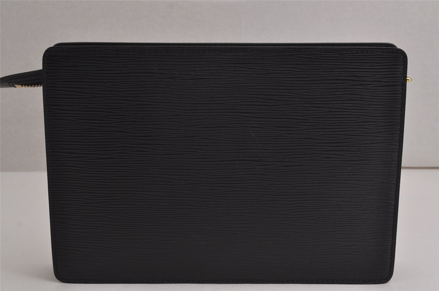 Authentic Louis Vuitton Epi Pochette Homme Clutch Hand Bag Black M52522 LV 7133J