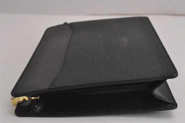Authentic Louis Vuitton Epi Pochette Homme Clutch Hand Bag Black M52522 LV 7133J