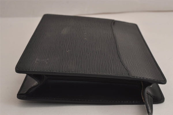 Authentic Louis Vuitton Epi Pochette Homme Clutch Hand Bag Black M52522 LV 7133J