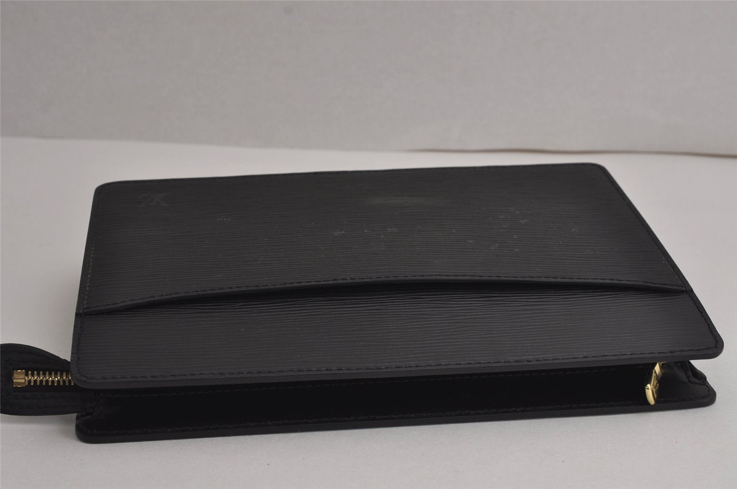 Authentic Louis Vuitton Epi Pochette Homme Clutch Hand Bag Black M52522 LV 7133J