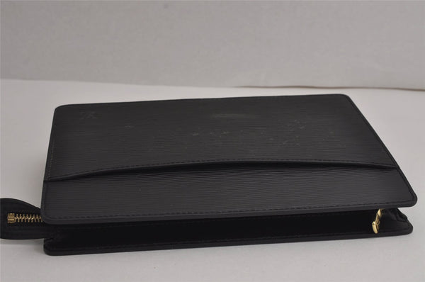 Authentic Louis Vuitton Epi Pochette Homme Clutch Hand Bag Black M52522 LV 7133J