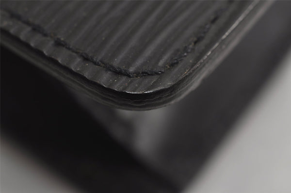 Authentic Louis Vuitton Epi Pochette Homme Clutch Hand Bag Black M52522 LV 7133J