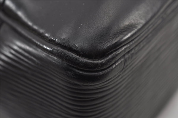 Authentic Louis Vuitton Epi Porte Documents Voyage Briefcase M59162 Black 7134J