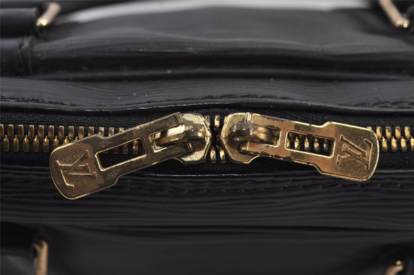 Authentic Louis Vuitton Epi Porte Documents Voyage Briefcase M59162 Black 7134J