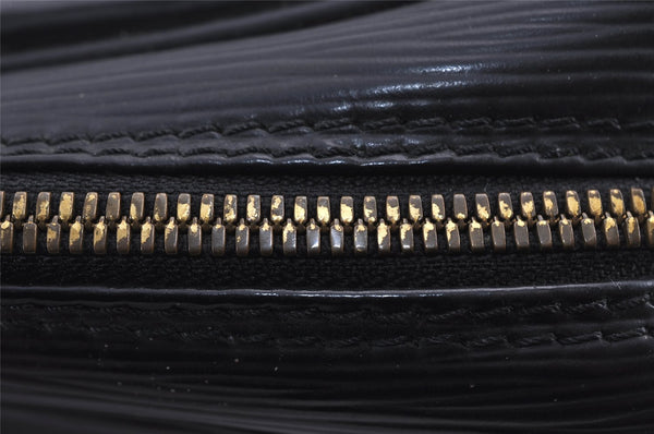 Authentic Louis Vuitton Epi Porte Documents Voyage Briefcase M59162 Black 7134J