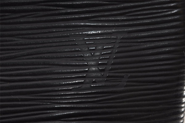 Authentic Louis Vuitton Epi Porte Documents Voyage Briefcase M59162 Black 7134J