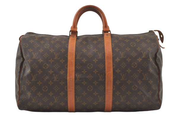 Authentic Louis Vuitton Monogram Keepall 50 Travel Boston Bag Old Model LV 7136K