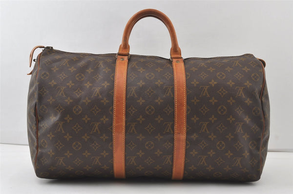 Authentic Louis Vuitton Monogram Keepall 50 Travel Boston Bag Old Model LV 7136K