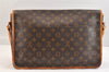 Authentic Louis Vuitton Monogram Gibeciere GM Shoulder Cross Bag M42246 LV 7137K