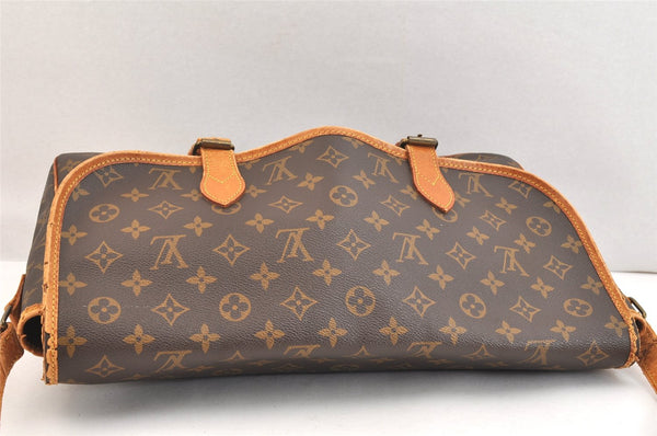 Authentic Louis Vuitton Monogram Gibeciere GM Shoulder Cross Bag M42246 LV 7137K