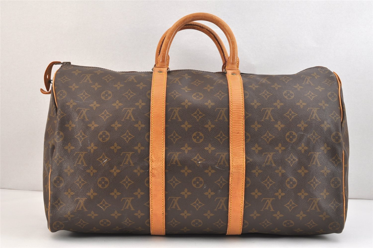 Authentic Louis Vuitton Monogram Keepall 50 Travel Boston Bag Old Model LV 7138K