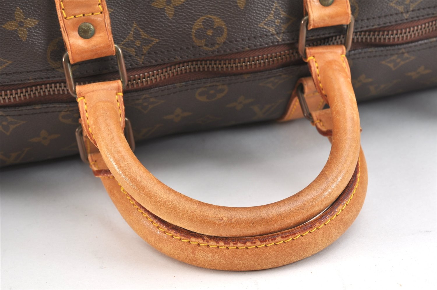 Authentic Louis Vuitton Monogram Keepall 50 Travel Boston Bag Old Model LV 7138K