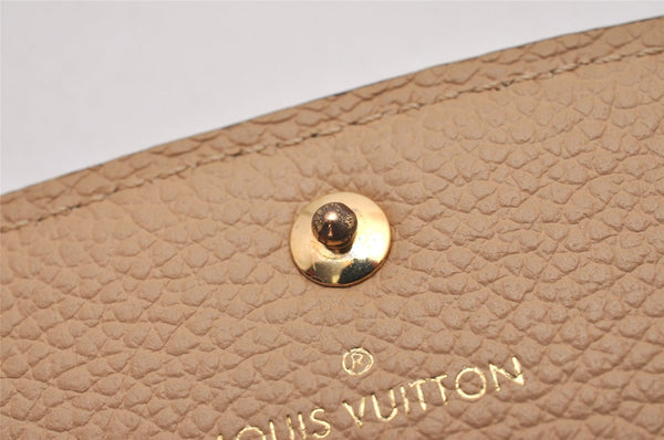 Auth Louis Vuitton Monogram Empreinte Portefeuille Emilie Wallet Black LV 7139I