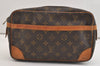 Authentic Louis Vuitton Monogram Compiegne 28 Clutch Hand Bag M51845 LV 7139J