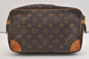 Authentic Louis Vuitton Monogram Compiegne 28 Clutch Hand Bag M51845 LV 7139J