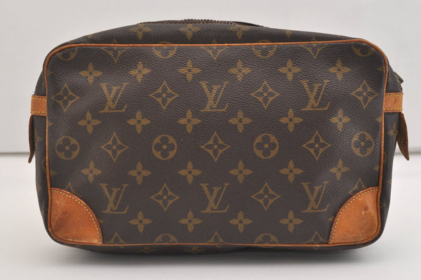 Authentic Louis Vuitton Monogram Compiegne 28 Clutch Hand Bag M51845 LV 7139J