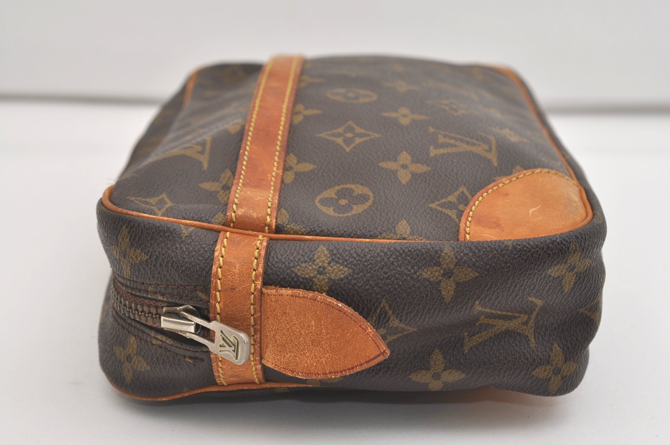 Authentic Louis Vuitton Monogram Compiegne 28 Clutch Hand Bag M51845 LV 7139J