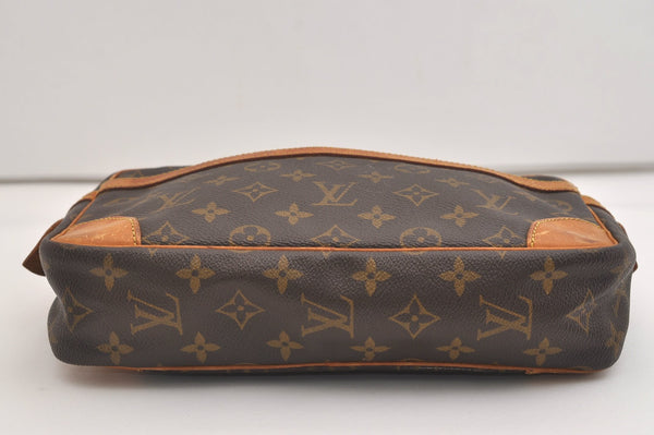 Authentic Louis Vuitton Monogram Compiegne 28 Clutch Hand Bag M51845 LV 7139J