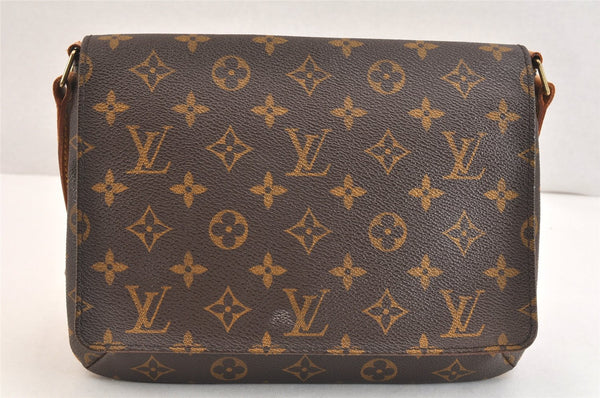 Authentic Louis Vuitton Monogram Musette Tango Shoulder Bag M51257 LV 7139K