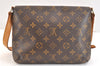 Authentic Louis Vuitton Monogram Musette Tango Shoulder Bag M51257 LV 7139K