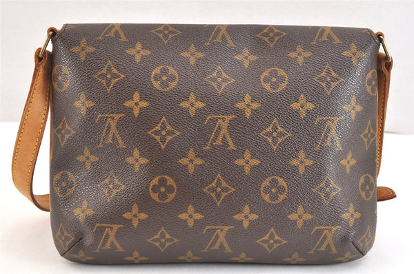 Authentic Louis Vuitton Monogram Musette Tango Shoulder Bag M51257 LV 7139K