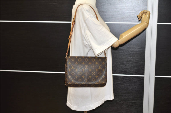 Authentic Louis Vuitton Monogram Musette Tango Shoulder Bag M51257 LV 7139K