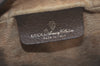 Authentic GUCCI Web Sherry Line Shoulder Cross Bag GG PVC Leather Brown 7140J