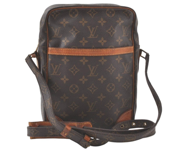 Authentic Louis Vuitton Monogram Danube MM Shoulder Cross Bag M45264 LV 7140K