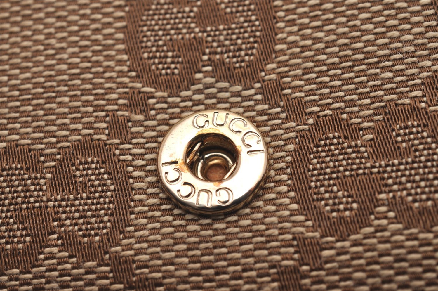 Authentic GUCCI Vintage 6 Hooks Key Case GG Canvas Leather 282432 Brown 7142I