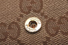 Authentic GUCCI Vintage 6 Hooks Key Case GG Canvas Leather 282432 Brown 7142I