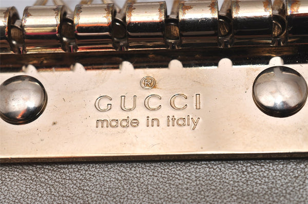 Authentic GUCCI Vintage 6 Hooks Key Case GG Canvas Leather 282432 Brown 7142I