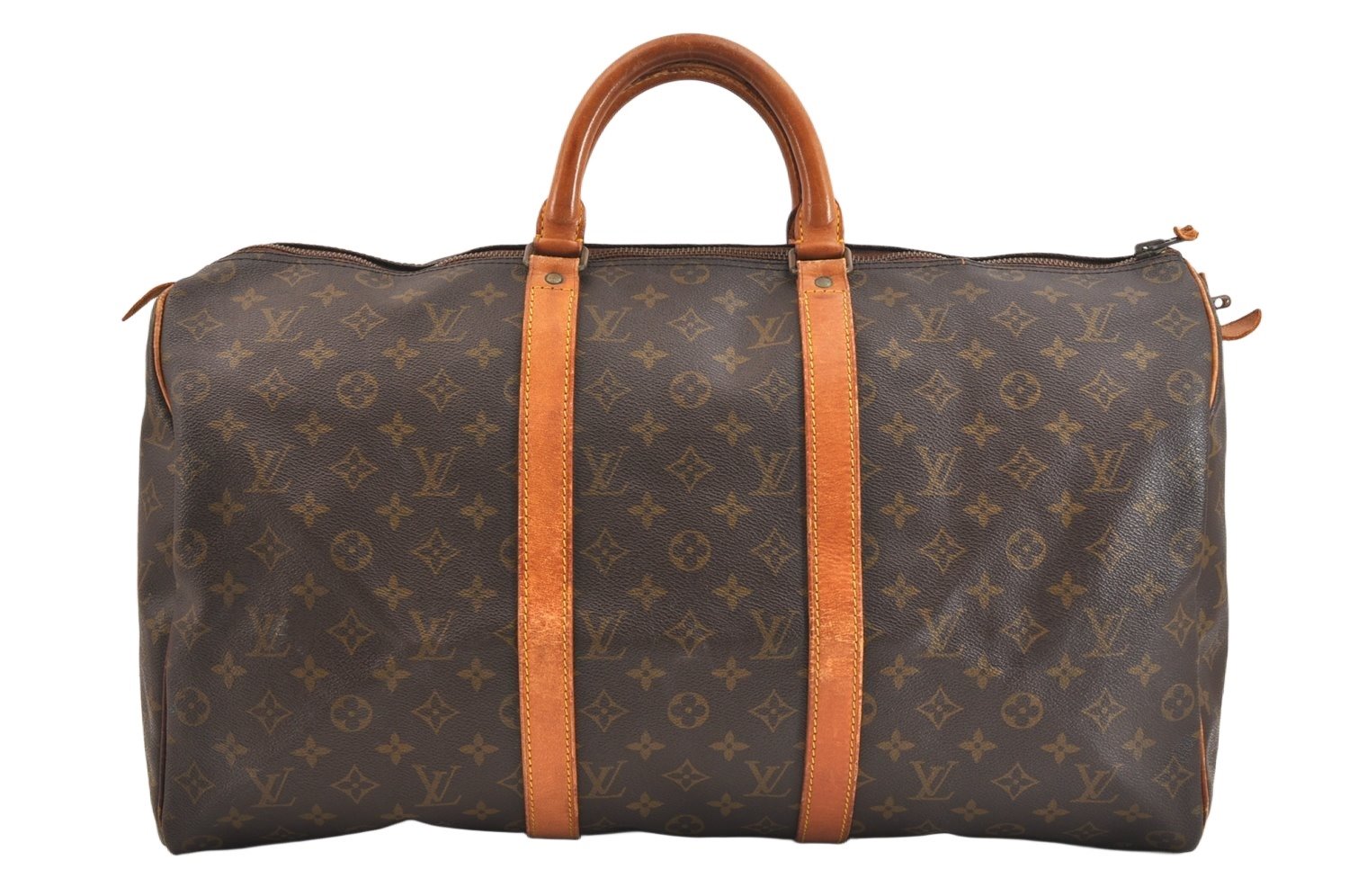 Authentic Louis Vuitton Monogram Keepall 50 Travel Boston Bag Old Model LV 7142K