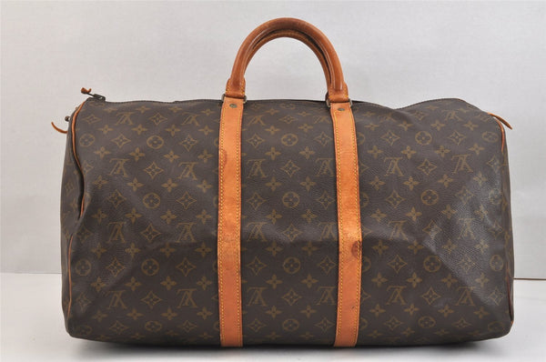 Authentic Louis Vuitton Monogram Keepall 50 Travel Boston Bag Old Model LV 7142K