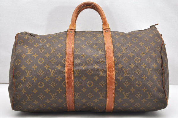 Authentic Louis Vuitton Monogram Keepall 50 Travel Boston Bag Old Model LV 7143K