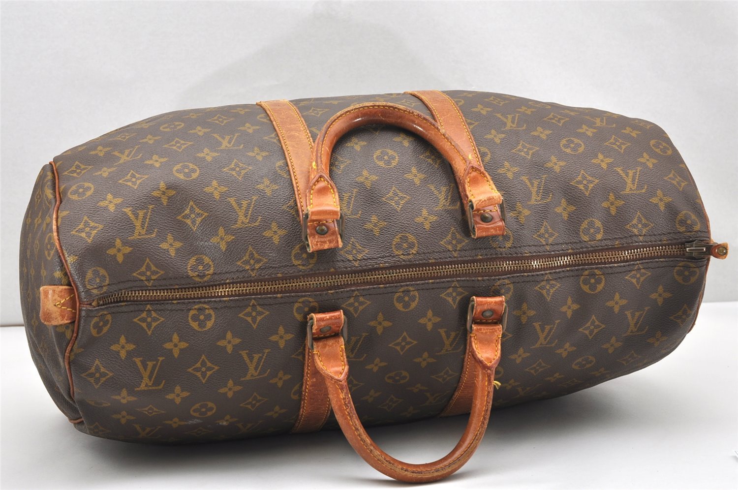 Authentic Louis Vuitton Monogram Keepall 50 Travel Boston Bag Old Model LV 7143K