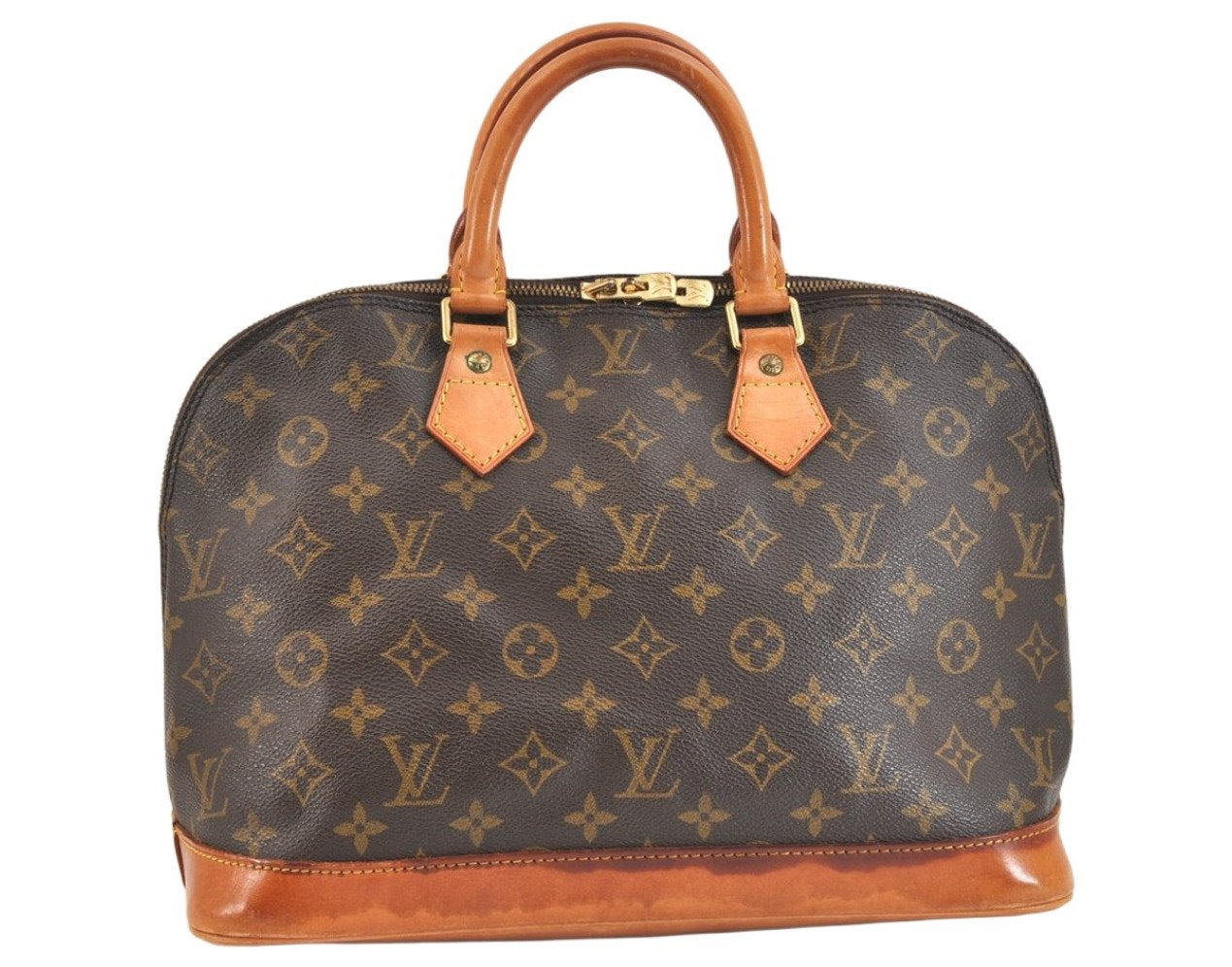 Authentic Louis Vuitton Monogram Alma Hand Bag Purse M51130 LV 7145K