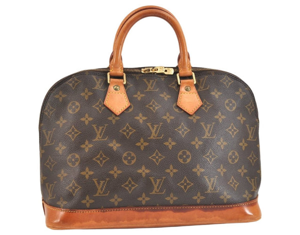 Authentic Louis Vuitton Monogram Alma Hand Bag Purse M51130 LV 7145K