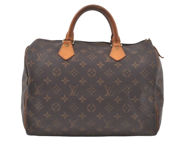 Authentic Louis Vuitton Monogram Speedy 30 Hand Boston Bag M41526 Junk 7146K