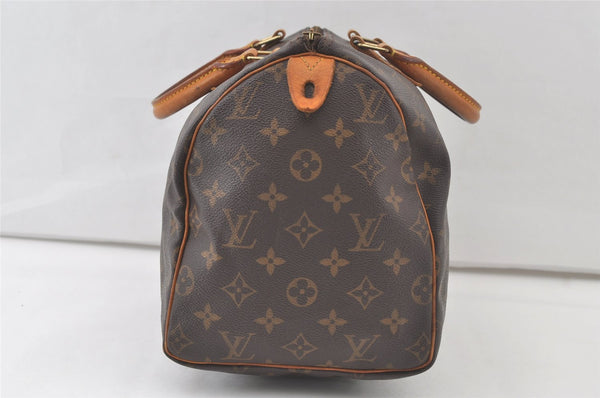 Authentic Louis Vuitton Monogram Speedy 30 Hand Boston Bag M41526 Junk 7146K