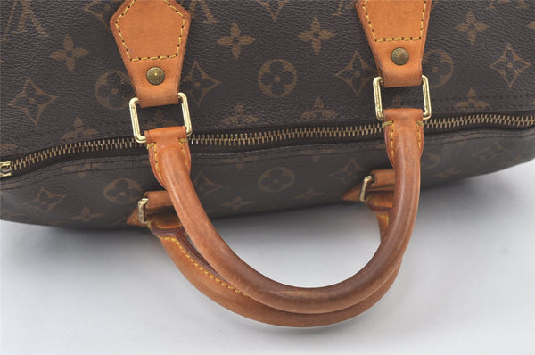 Authentic Louis Vuitton Monogram Speedy 30 Hand Boston Bag M41526 Junk 7146K