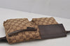 Authentic GUCCI Vintage Waist Body Bag Purse GG Canvas Leather 28566 Brown 7148J