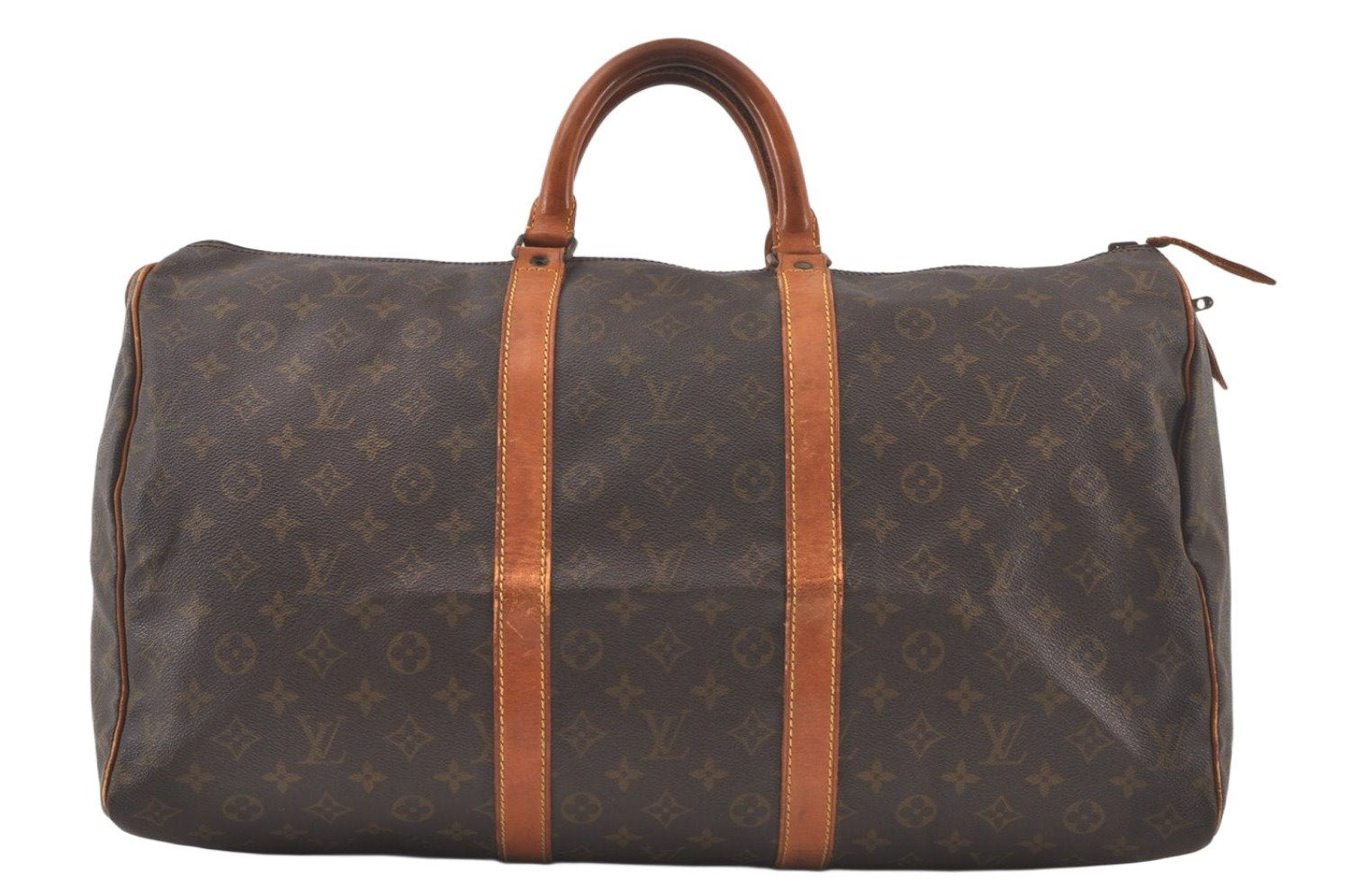 Authentic Louis Vuitton Monogram Keepall 50 Travel Boston Bag Old Model LV 7148K