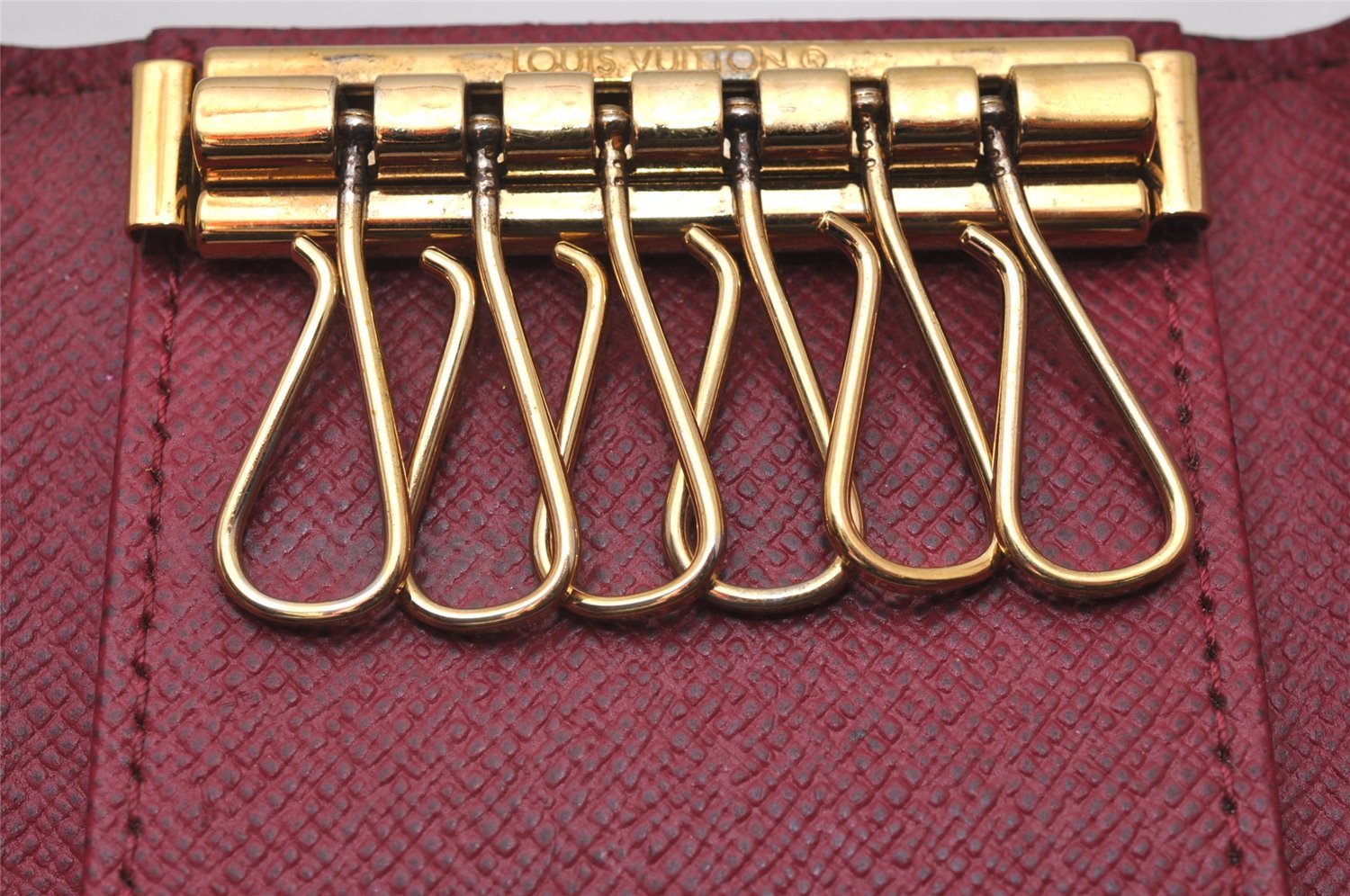 Authentic Louis Vuitton Monogram Multicles 6 Key Case Holder M60701 Purple 7151I