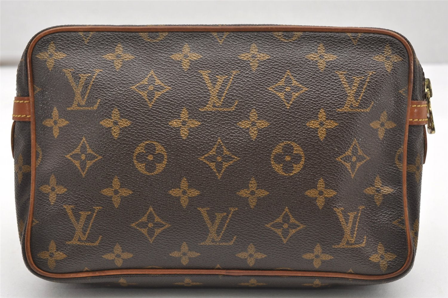 Authentic Louis Vuitton Monogram Compiegne 23 Clutch Hand Bag M51847 LV 7152K