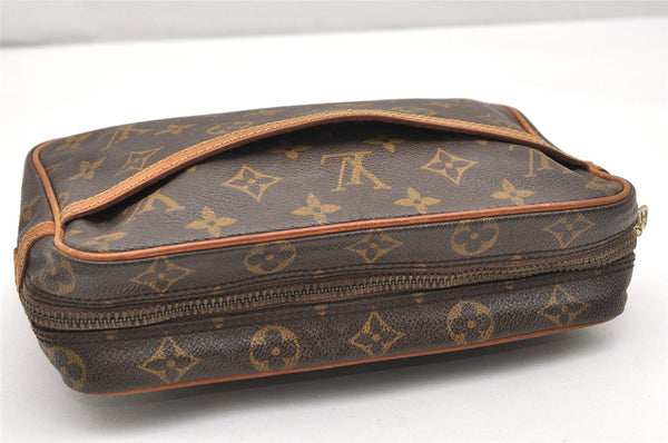 Authentic Louis Vuitton Monogram Compiegne 23 Clutch Hand Bag M51847 LV 7152K