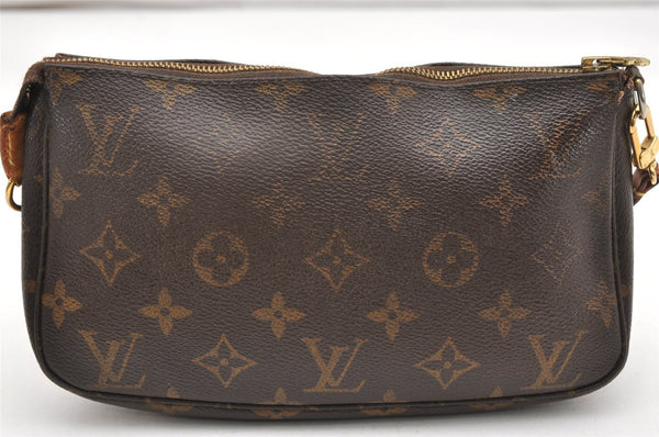 Authentic Louis Vuitton Monogram Pochette Accessoires Pouch M51980 LV 7153K